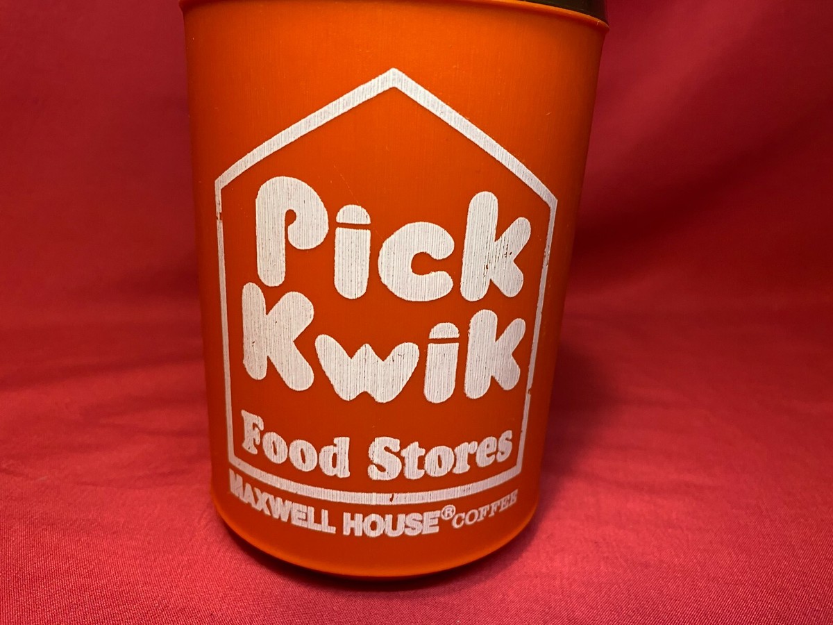 Pick Kwik Food Stores Maxwell House Coffee Aladdin Cup mug w Lid