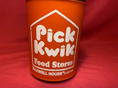 Pick Kwik Food Stores Maxwell House Coffee Aladdin Cup mug w Lid