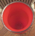 14.75" Tall RED and Silver Overlay Signed Czechoslovakia Vase Beautiful and RED! — photo 4
