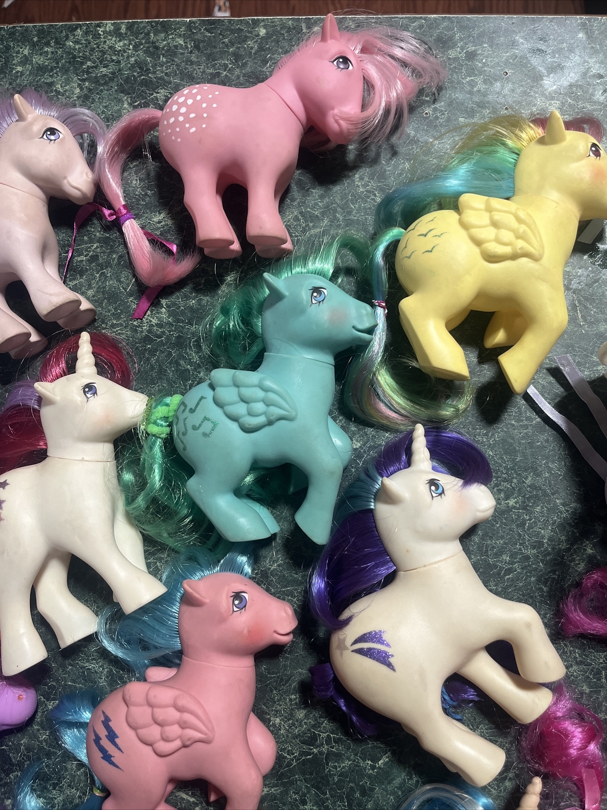 VINTAGE MY LITTLE PONY MLP G1 1980s Mixed Lot With Other Ponies & Cart