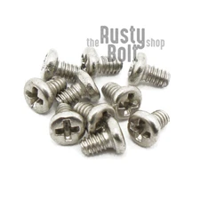 M1.6 x 2.5mm, Phillips Pan Head Screws, A2 304 18-8, Stainless Steel