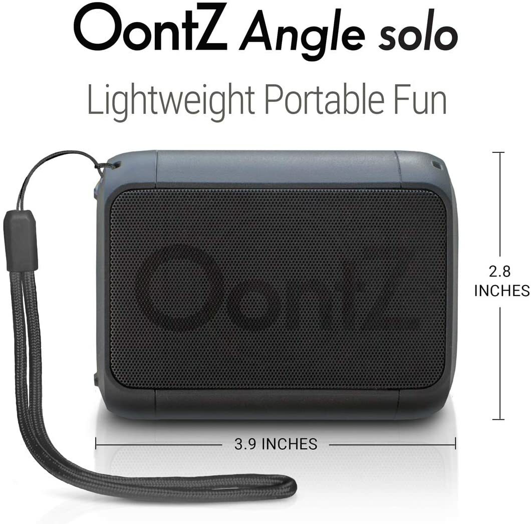 OontZ Angle Solo Bluetooth Portable Speaker Compact Size (Black