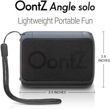 OontZ Angle Solo Bluetooth Portable Speaker Compact Size Black 