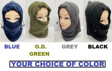 Ski Mask Balaclava Fleece Hood Men Women Winter Neck Warmer Windproof Gaiter 6n1