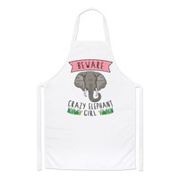 Beware VerrüCkte Elefant MäDchen Koch SchüRze Tiere Scherz Tochter Lustig Kochen