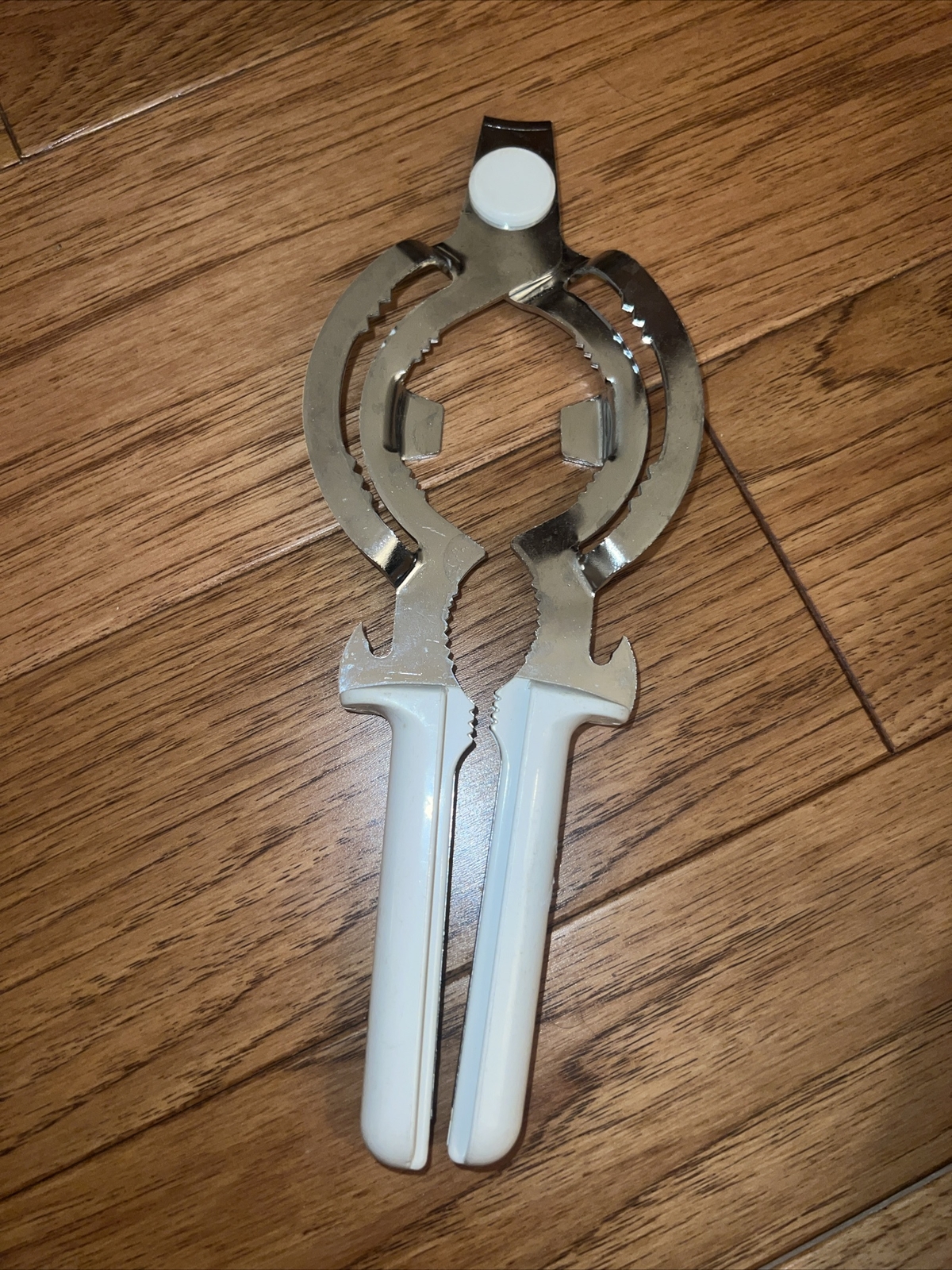 Vintage Pedrini Italy Hand Held Manual Jar Opener White Handle eBay