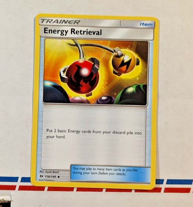 Pokemon ENERGY RETRIEVAL Sun & Moon Base Set 116/149