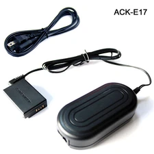 DC 7.4V ACK-E17 AC Adapter Charger w/ DR-E17 DC Coupler For Canon EOS M3 M5 M6