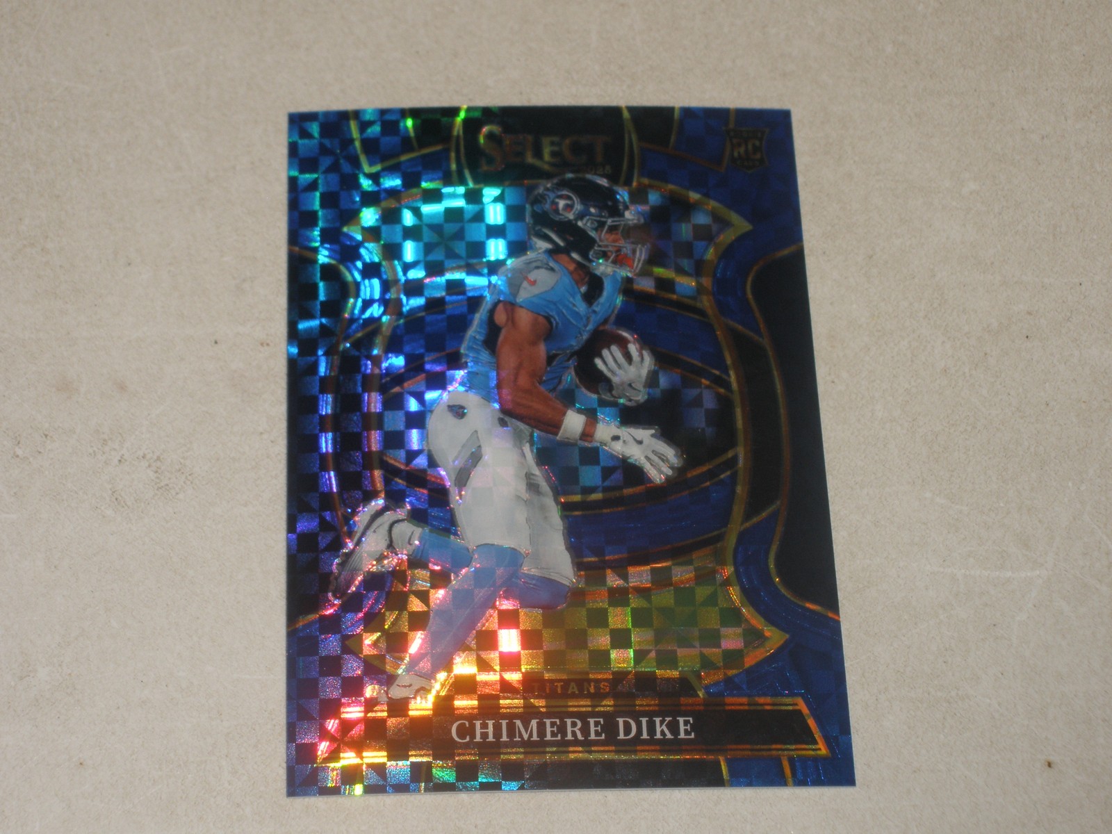 2025 Panini Select Concourse Level Blue Prizm #27 Chimere Dike 218/249 Rookie RC