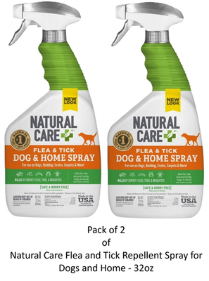 #ad Natural Care Flea and Tick Repellent Spray for Dogs and Home 32oz 2 Pack $13.29