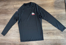 NWOT Men's Quiksilver Quicksilver Hawaii LS Rash Guard Black XL X Large UPF 50