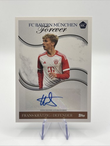 Frans Kratzig 2023-24 Topps FC Bayern MÃ¼nchen Forever Auto RC #MA-FK Crest âRare
