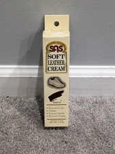 Vintage NOS New Old Stock SAS Soft Leather Cream Conditioner Walnut 2.5 Oz Shoes