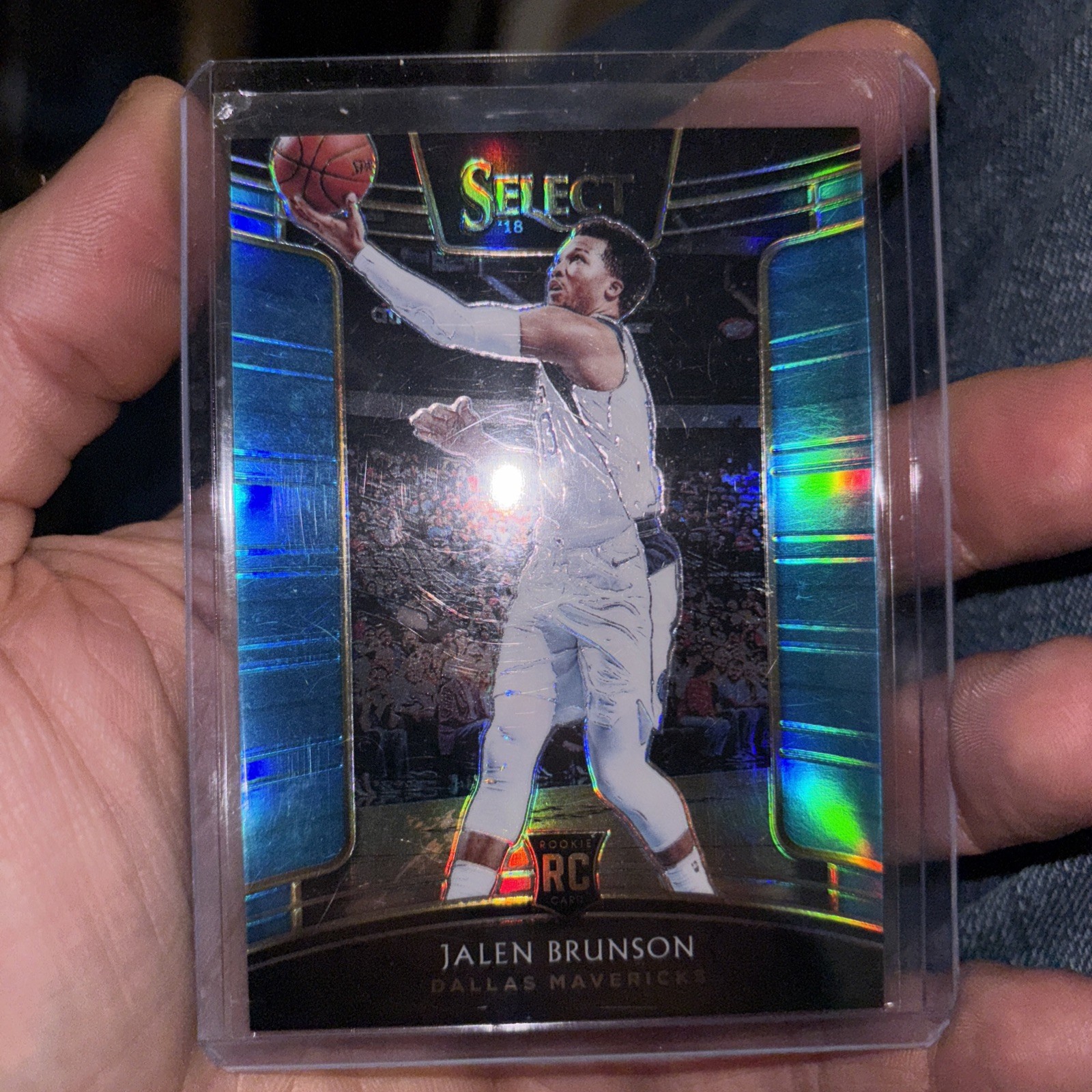 2018-19 Panini Select Jalen Brunson RC #8 Blue Prizm /299 Rookie Card