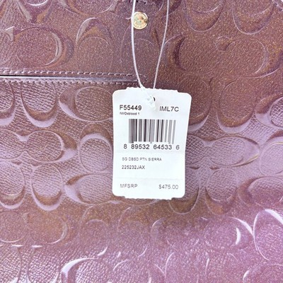 Coach F55449 Large Sierra Satchel in Signature Debossed (IM