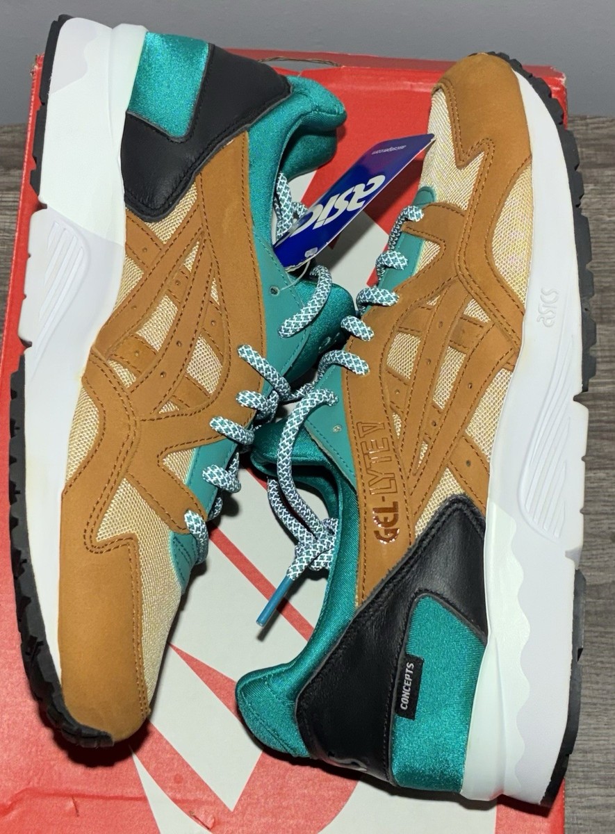 ASICS x Concepts Gel-Lyte V Shoes Mens Sz 9.5 Mix & Match Teal Chestnut Sneakers ASICS Concepts x Gel Lyte 5 Mix & Match Size | Mercari main image 4