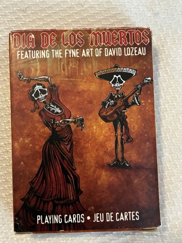 Dia de Los Muertos Day of The Dead Playing Cards DAVID LOZEAU Art Aquarius Deck