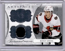 Ridly Greig Game Used Jersey Treasured Swatches #RG 2023-24 UD Artifacts  [M110]