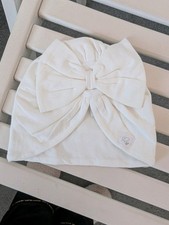 New River Island Baby Bow Turban Ivory White