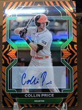 2022 Panini Prizm Draft Picks - Collin Price #PDP193 Tiger Stripes Auto 2/25 NM