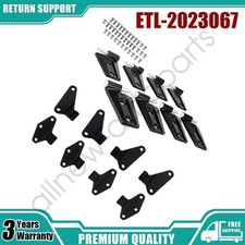 16x Upper Lower Door Hinges Factory Powder Coat For Jeep Wrangler Jk 2007-2018