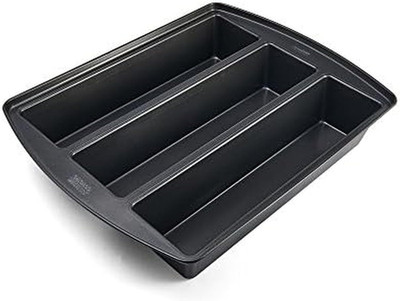 Professional Lasagna Trio Pan, Perfect for Loaf Breads, Cakes and More 12.5 by 1