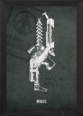 Legendäre Waffen - Wikus Bogenkanone gerahmtes Wandbild Poster Leinwanddruck Bild