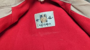 Vtg 50s MASLAND Bi-Swing Hunting Jacket XL Regular Duck Canvas Red Lining USA VL