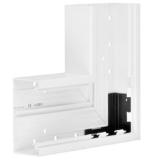 HAGER/Tehalit L87759010 Flachwinkel zu Brüstungskanal BR 70x130mm, reinweiß
