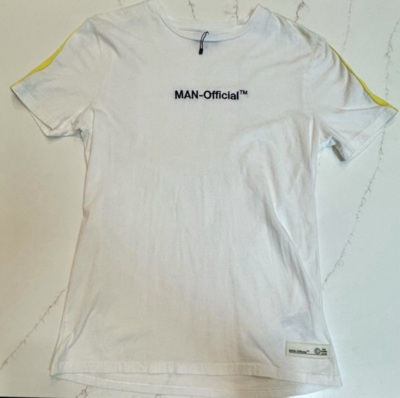 boohooMAN's MAN Official Collection Men's T-Shirt Size M White  NWOT