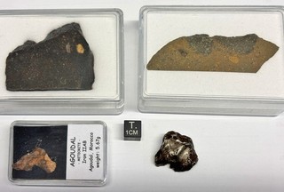 Meteoriten Konvolut: NWA 8210 LL3 NWA 1774 R3.8 Agoudal Sikhote Alin