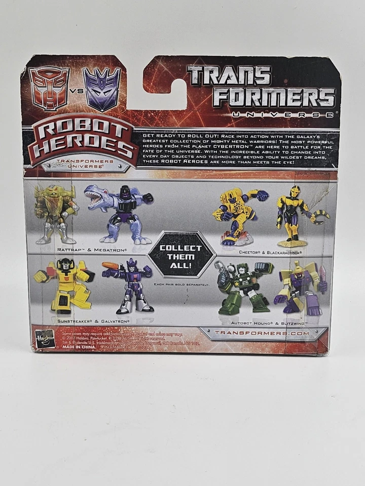 Transformers Robot Heroes 2008 Beast War Series RATTRAP & MEGATRON Dinosaurio A14 Foto 2 de 4