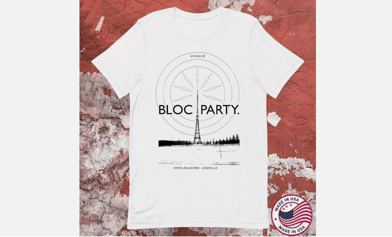 20 Years Of Bloc Party Crystal Palace Park London Uk Cotton White T Shirt