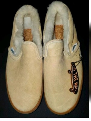 Vans Off The Wall Slip On Shoe Size 4.5 Youth 6.5 Womens New Tan