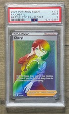 POKEMON 2021 Battle Styles Full Art Trainer CHERYL #173 PSA 9 Mint RARE