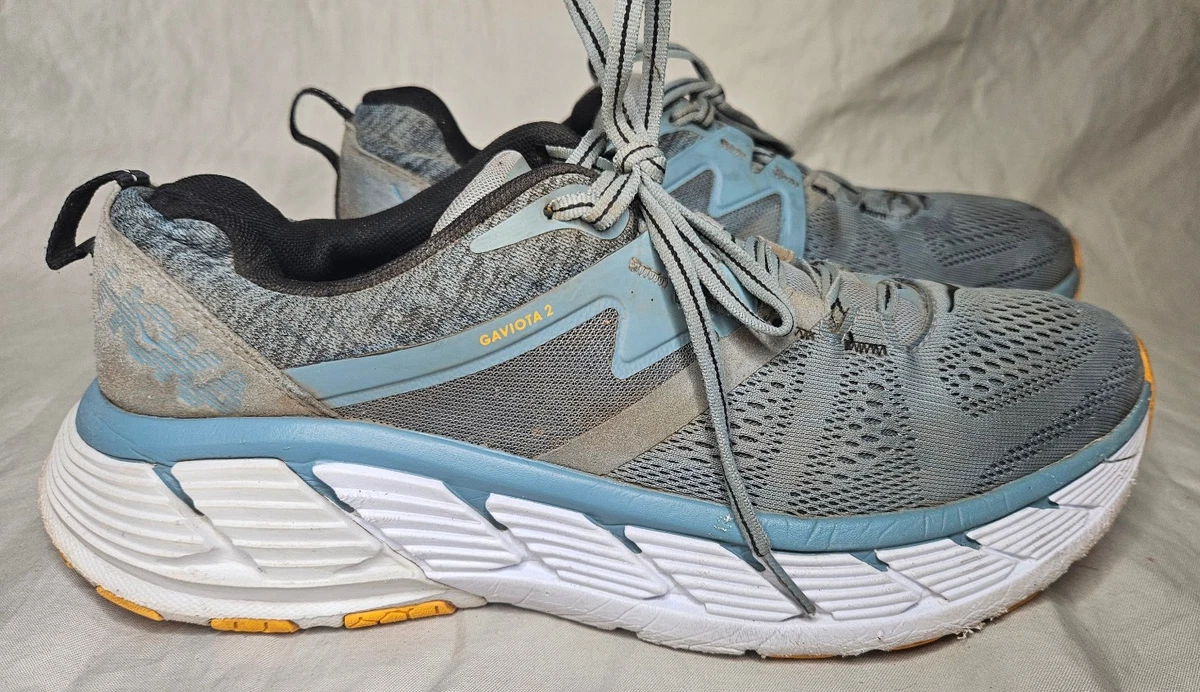 HOKA One One Gaviota 5 Wide Running Shoes Mens 13 2E Gray Blue Stability Sneaker Hoka Men main image 4