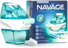 Navage Starter Bundle - Nasal Irrigation System - Saline Nasal Rinse Kit with 1 