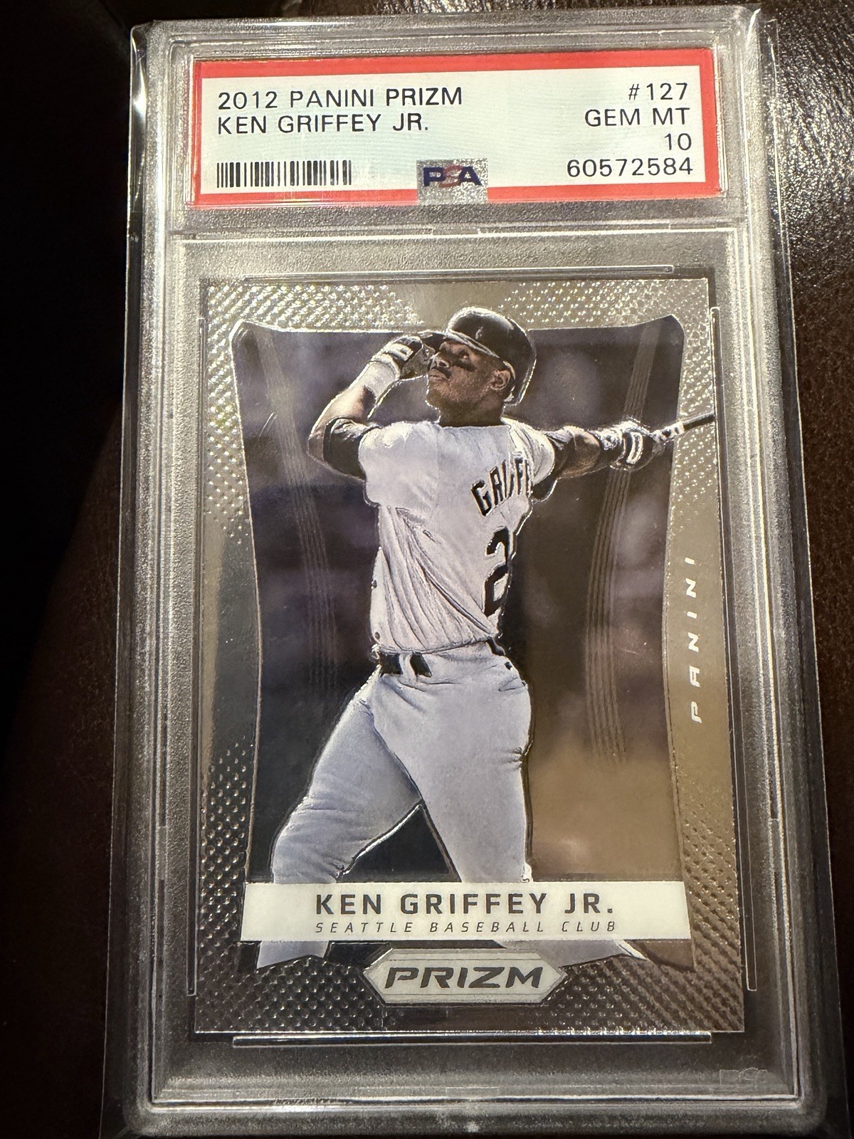 PSA 10 2012 Prizm Ken Griffey Jr Card # 127 PSA 10 Gem MT