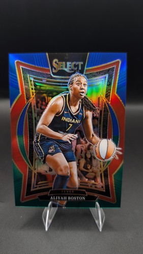 2025 Panini Select WNBA - Concourse Aliyah Boston #64 Green & Blue Prizm /349