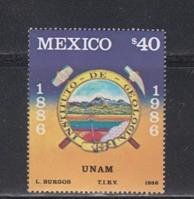 MEXICO  : 1986 - MNH  - SCOTT # 1438   GEOLOGY