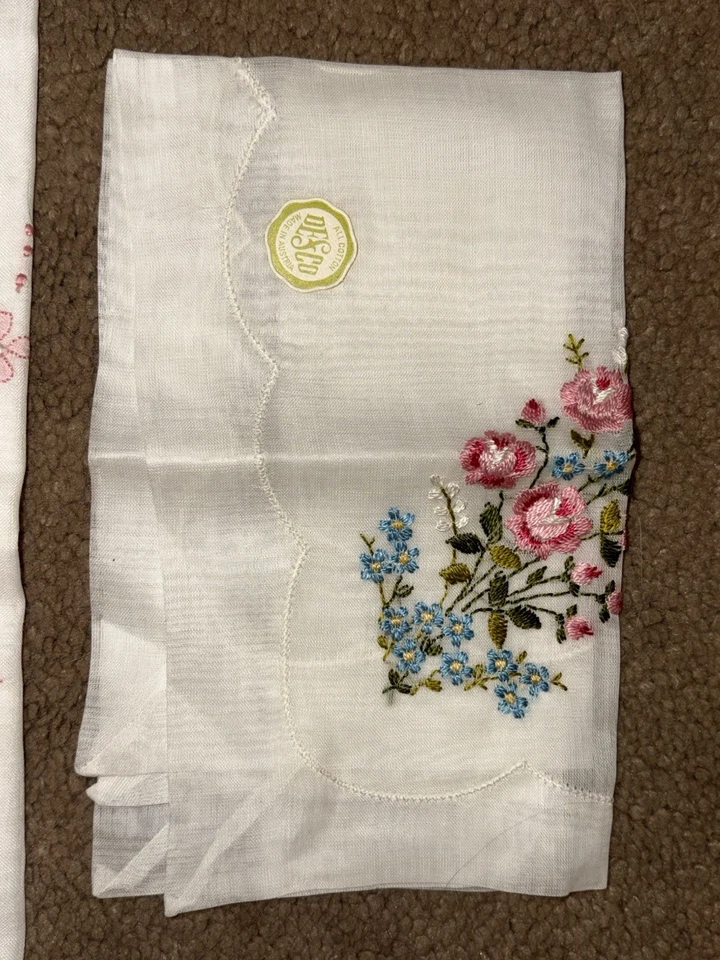 LOTE 11 peças vintage de lenços de lenços DESCO A Burmel celebridades originais NOVO - Imagem 2 de 4