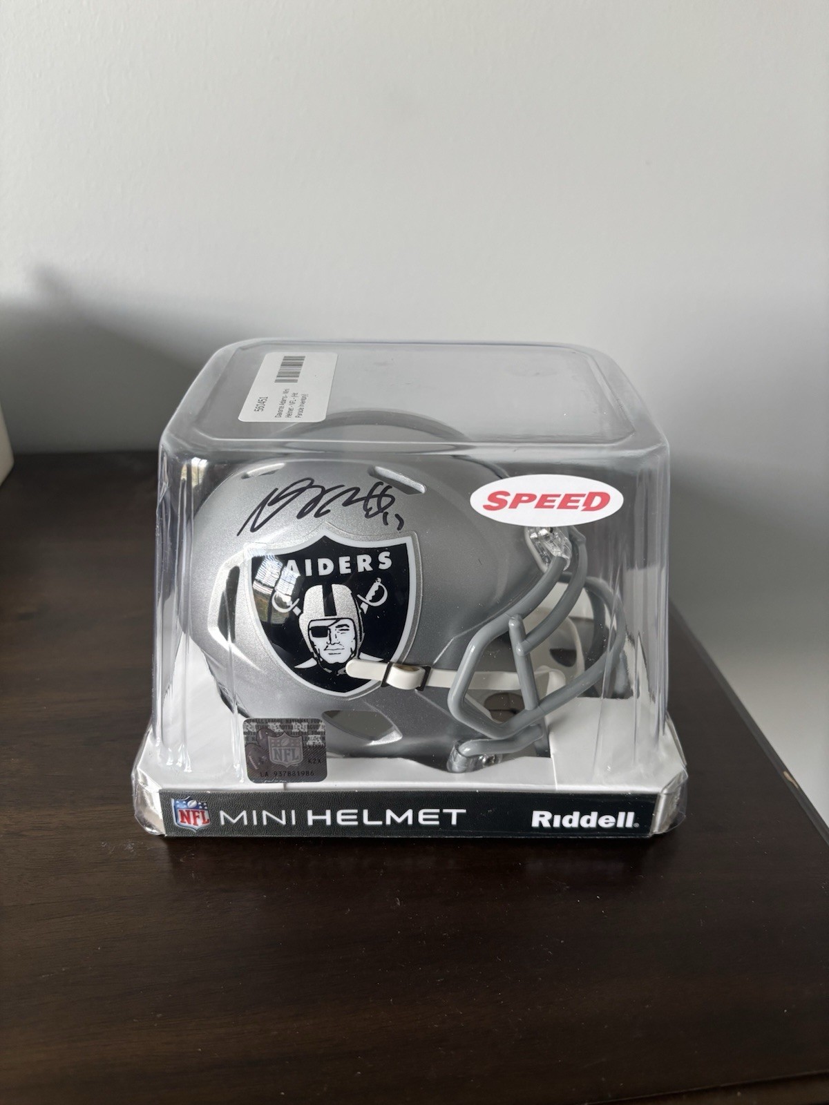 devante adams Autographed Signed Oakland Raiders Sighed Mini Helmet 