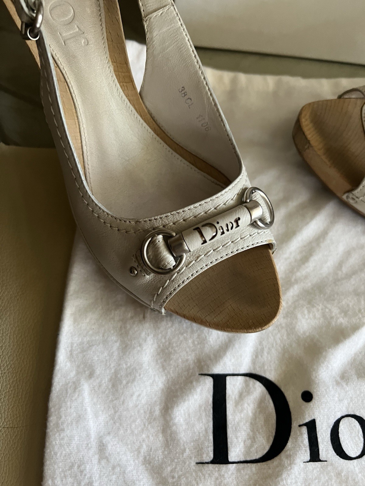 Christian DIOR Y2K Vintage John Galliano High Heel Clogs Mule Sandals 38 Us 8 thumbnail 4