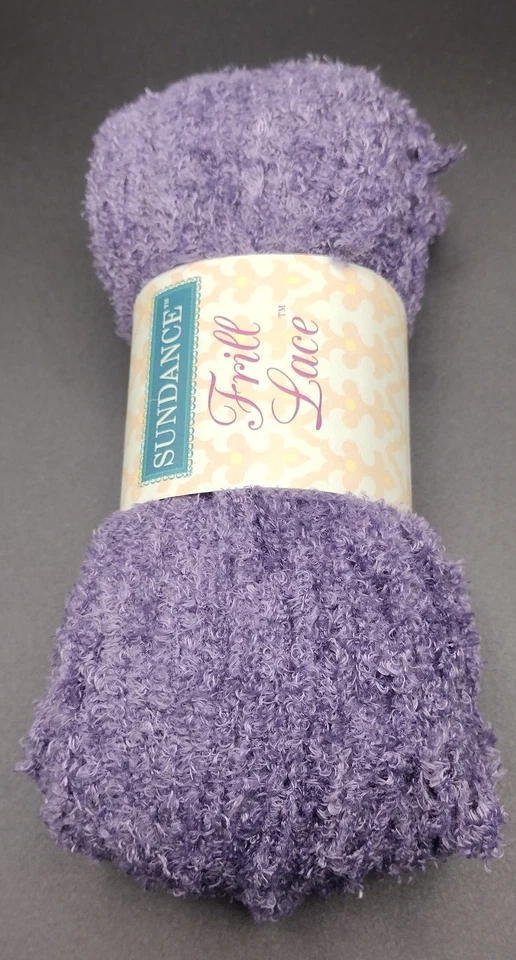 Hilo de encaje con volantes Sundance púrpura medio, 13 yardas 3,5 OZ Foto 4 de 4