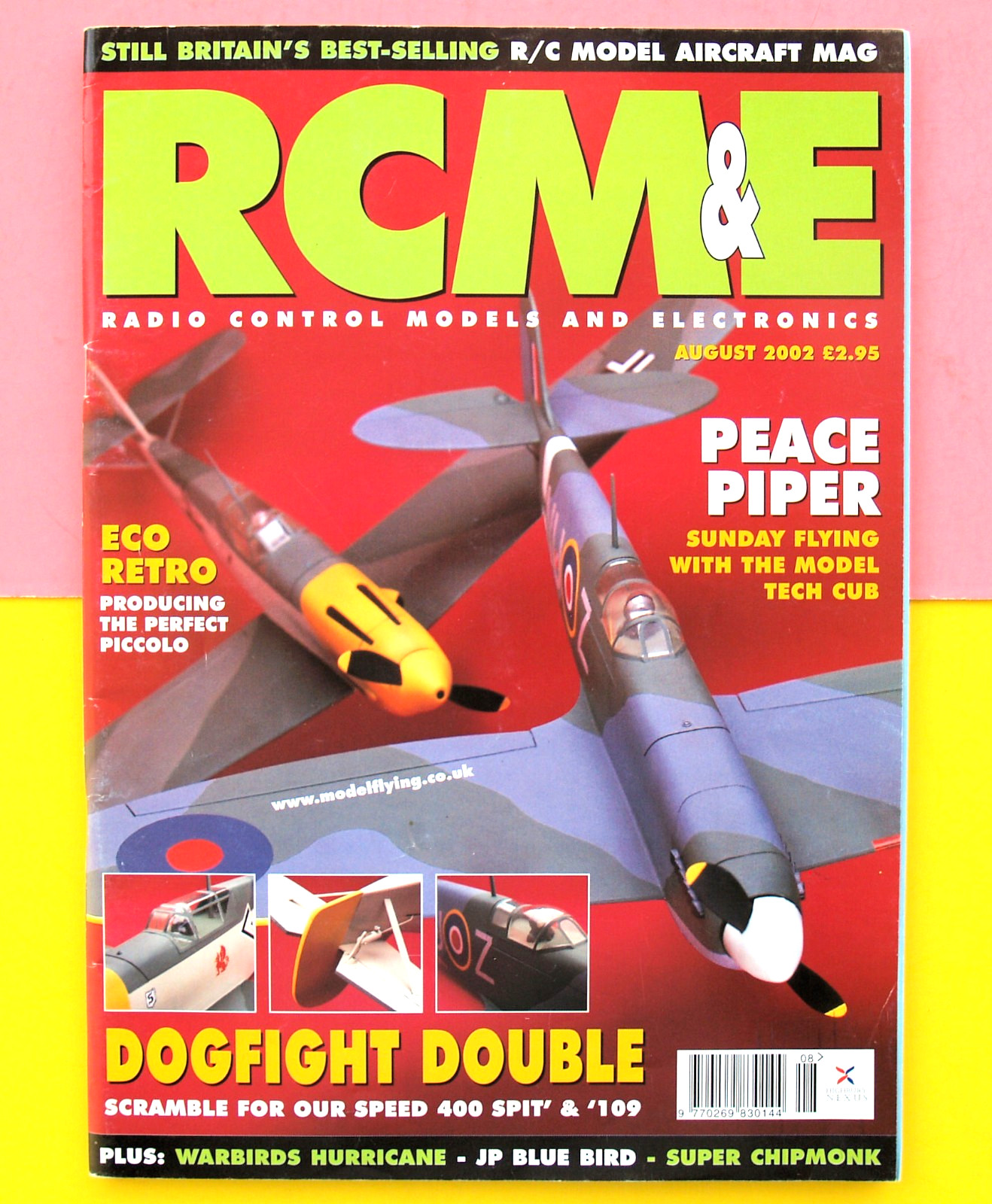 RCM&E—2 FULL PLANS UK—AUGUST 2002—RC MODEL AIRPLANES—AIRCRAFT PHOTOS FLYING NEWS