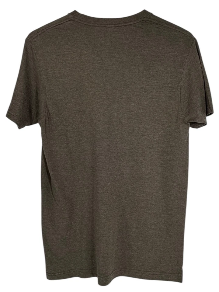 Camiseta AMES BROS Get Off S Calce Clásico Marrón Negro Vaquero Gráfico Mezcla de Algodón Foto 2 de 4