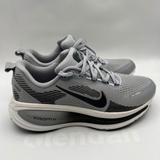 Nike ZoomX Vomero 18 Mens 8 Grey Black Mesh Road Running Shoes Sneakers