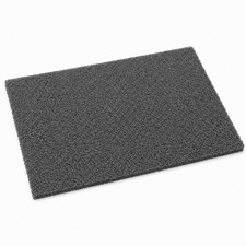 FloorTags Vinyl Mesh Door Mat - Heavy Duty Open Back Scraper  Drainage