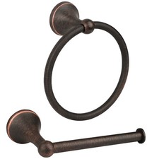 Oil Rubbed Bronze Toilet Paper Holder Antique Wall Mount,Towel Ring