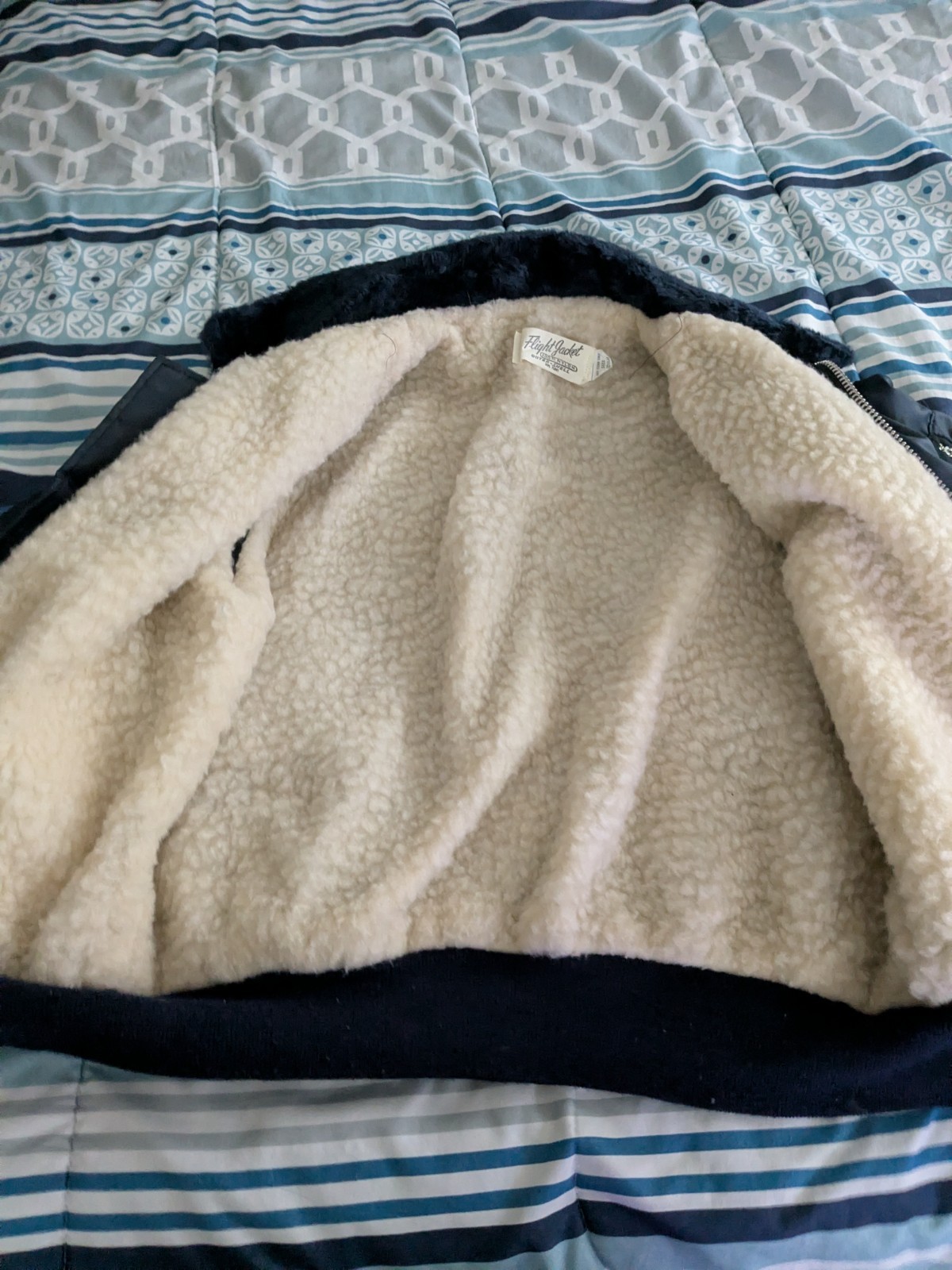 Vintage Flight Jacket, Size Medium. - image 4